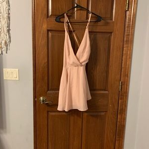 Light pink mini dress